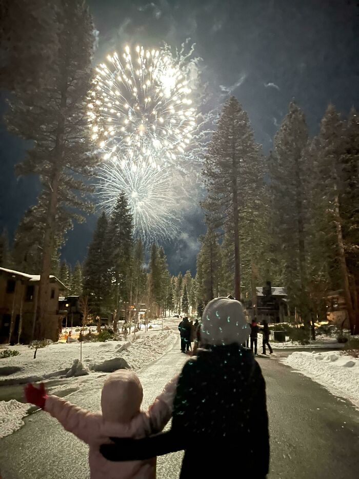 Tomé una foto en víspera de Año Nuevo