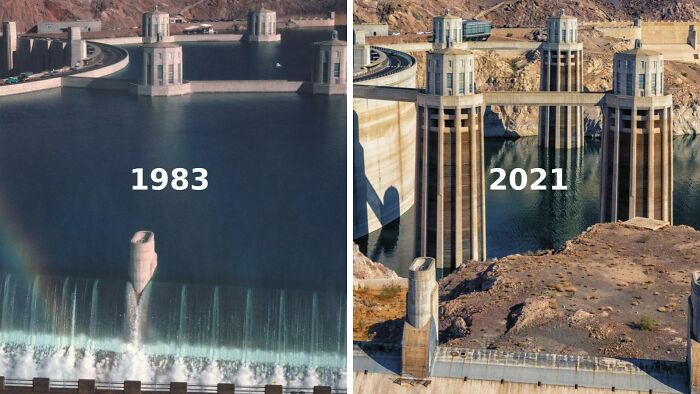 Lago Mead. La foto de 2021 no solo es una mala noticia, sino que también me asusta