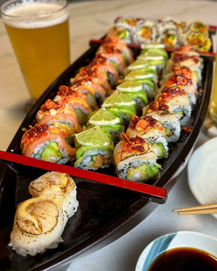 Mis 34 piezas de sushi casero