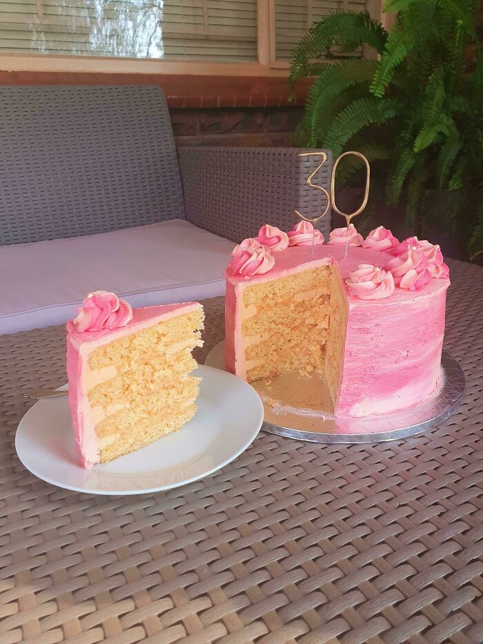 Tarta de mi 30 cumpleaños. Pastel de pomelo y champán