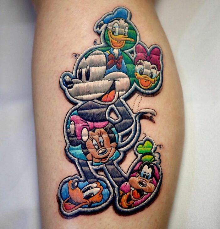 Tatuaje de Disney hecho por Terioshi Otto