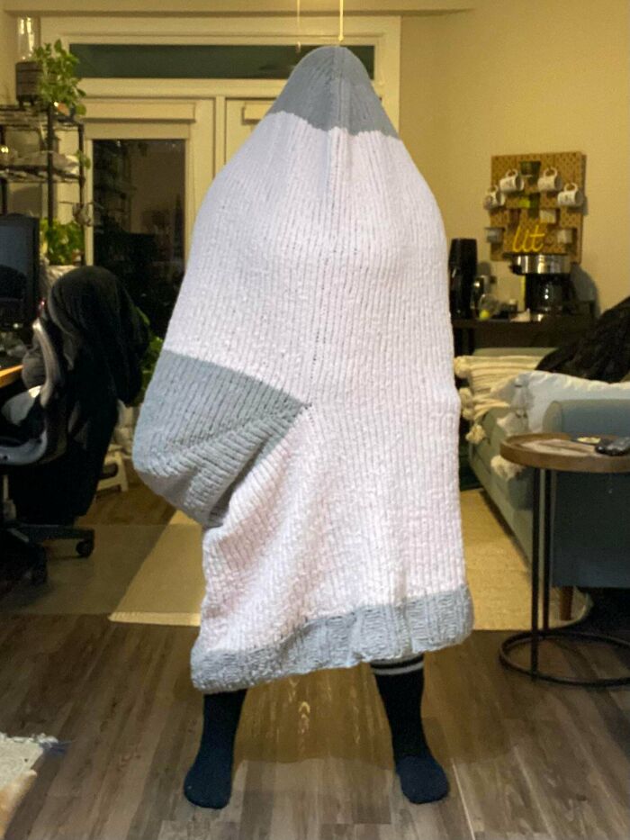 Las mantas de sirena están pasadas de moda, las mantas de calcetines son lo nuevo