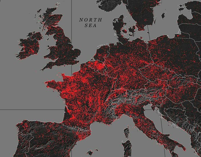 Cantidad de castillos en Europa