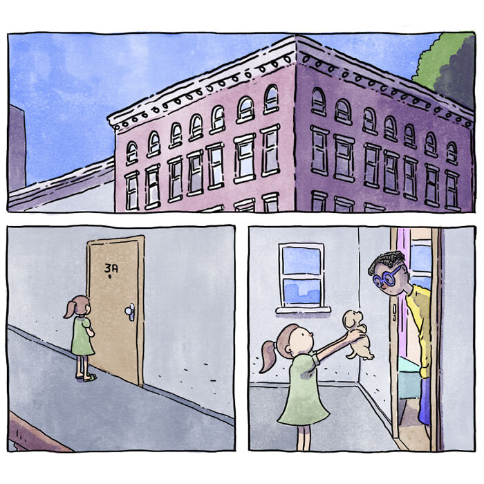 Este reconfortante cómic acerca de la vida con mascotas muestra que una imagen vale más que mil palabras