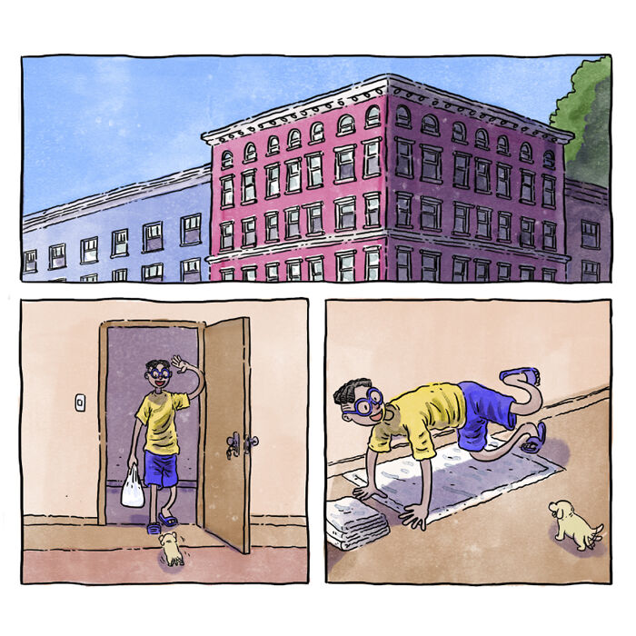 Este reconfortante cómic acerca de la vida con mascotas muestra que una imagen vale más que mil palabras