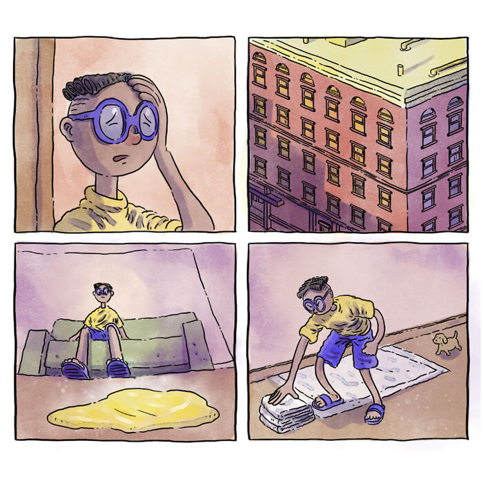 Este reconfortante cómic acerca de la vida con mascotas muestra que una imagen vale más que mil palabras