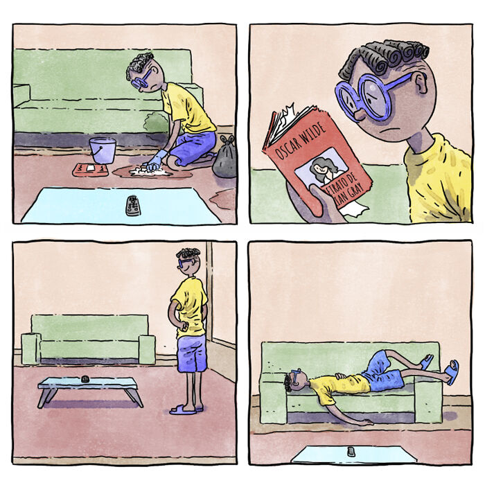 Este reconfortante cómic acerca de la vida con mascotas muestra que una imagen vale más que mil palabras