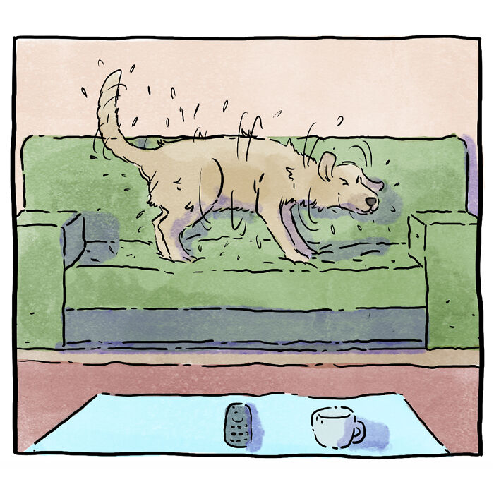 Este reconfortante cómic acerca de la vida con mascotas muestra que una imagen vale más que mil palabras