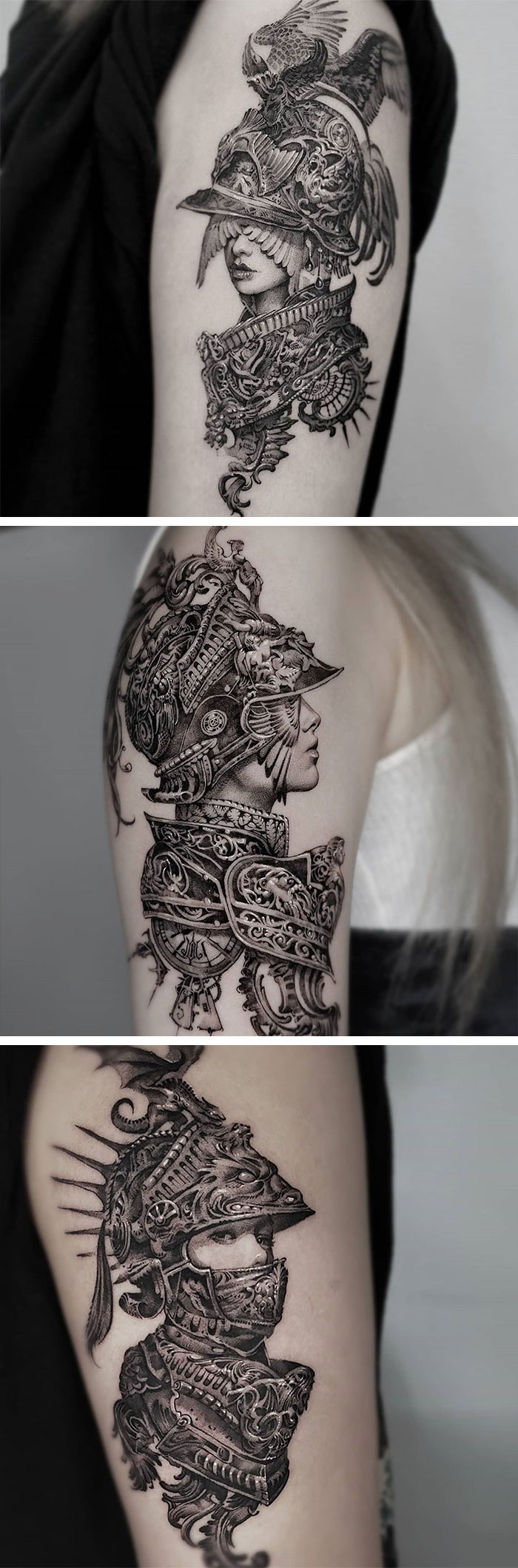  Tatuaje de caballero, hecho por el tatuador Hwi 