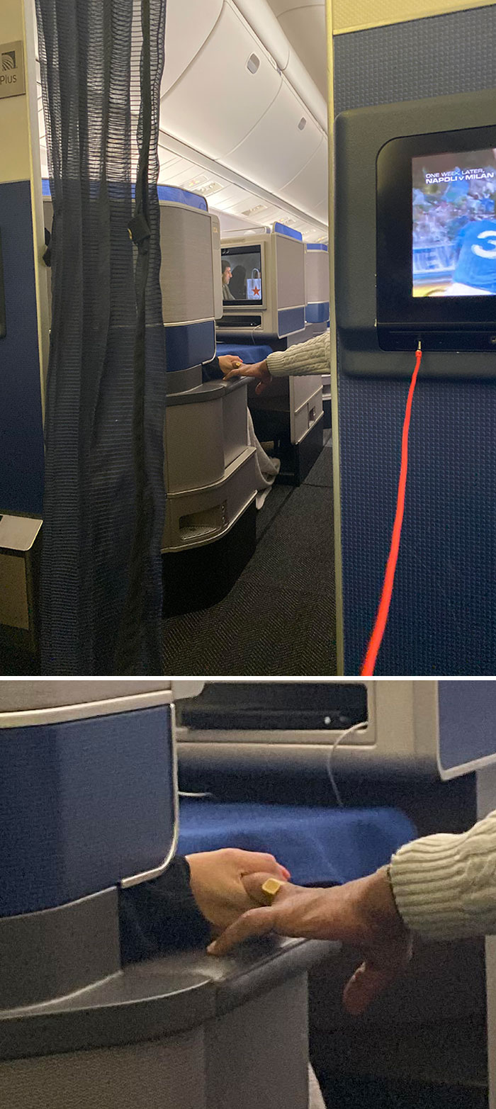 En mi vuelo de hoy hemos tenido unas turbulencias muy fuertes sobre el Atlántico. El piloto anunció: "Asistentes de vuelo, por favor, tomen sus asientos"