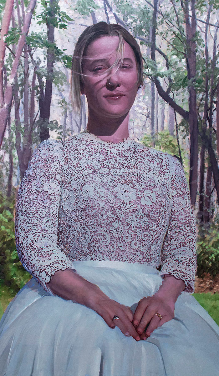 Un retrato de mi esposa, en proceso. Hecho al Óleo sobre lienzo 