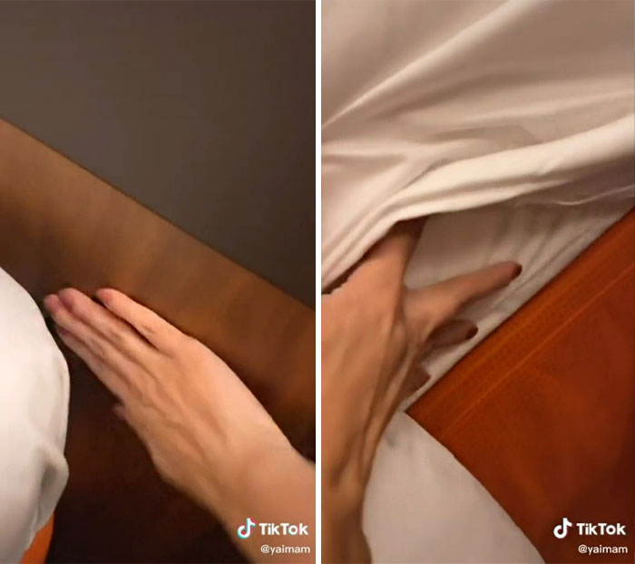 Comprobar si la cama tiene chinches; durante el día, suelen estar contra la cabecera o entre las costuras del colchón