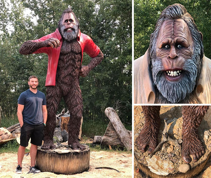 ¡Increíble escultura realizada con una motosierra por Ryan Villiers! ¡Guau!