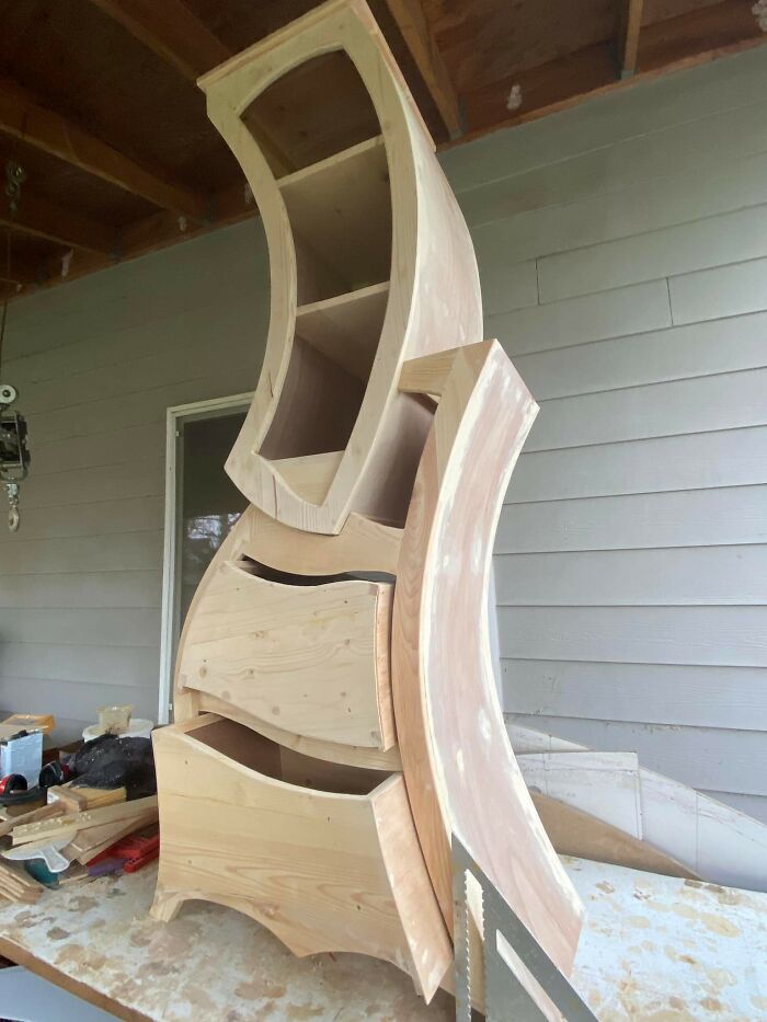 Siempre quise probar mi mano en algunos muebles "artísticos", mi primer intento