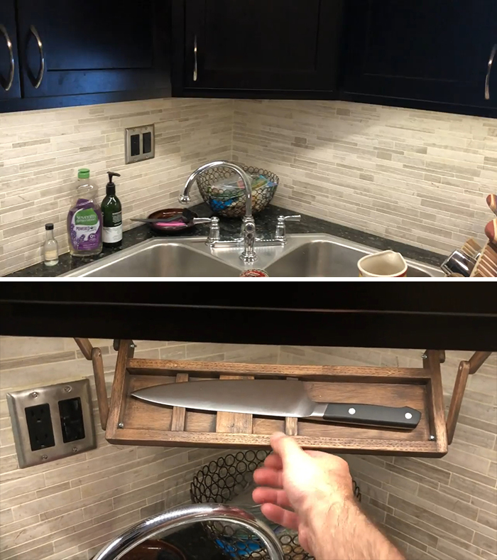 Construí esto cuando tuve mi primer cuchillo de chef