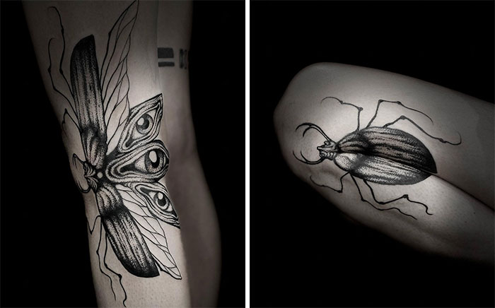 35 Genius Tattoos That Reveal Their True Form When The Body Moves, By Veks Van Hillik Tattoo