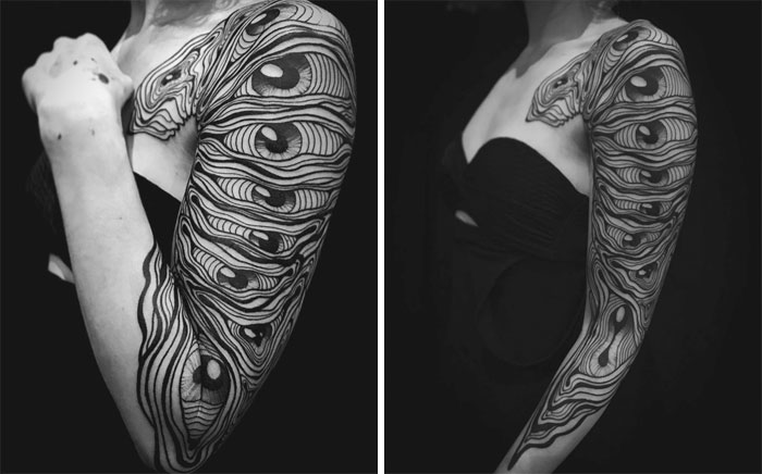 35 Genius Tattoos That Reveal Their True Form When The Body Moves, By Veks Van Hillik Tattoo
