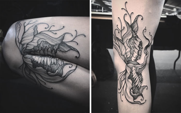 35 Genius Tattoos That Reveal Their True Form When The Body Moves, By Veks Van Hillik Tattoo