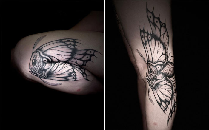 35 Genius Tattoos That Reveal Their True Form When The Body Moves, By Veks Van Hillik Tattoo