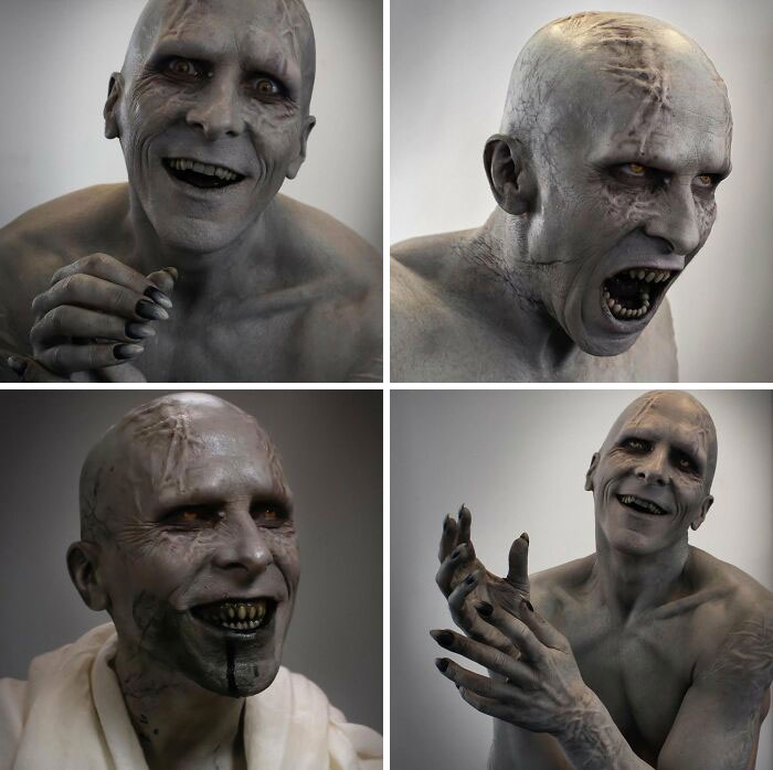 Fotos de la prueba de maquillaje de Christian Bale para 'Thor: Love and Thunder'