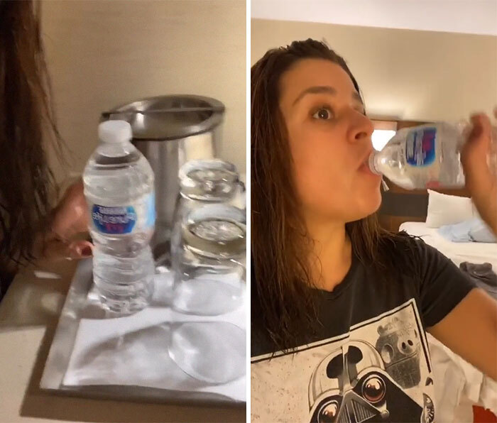 Siempre chequea si el agua embotellada es gratuita