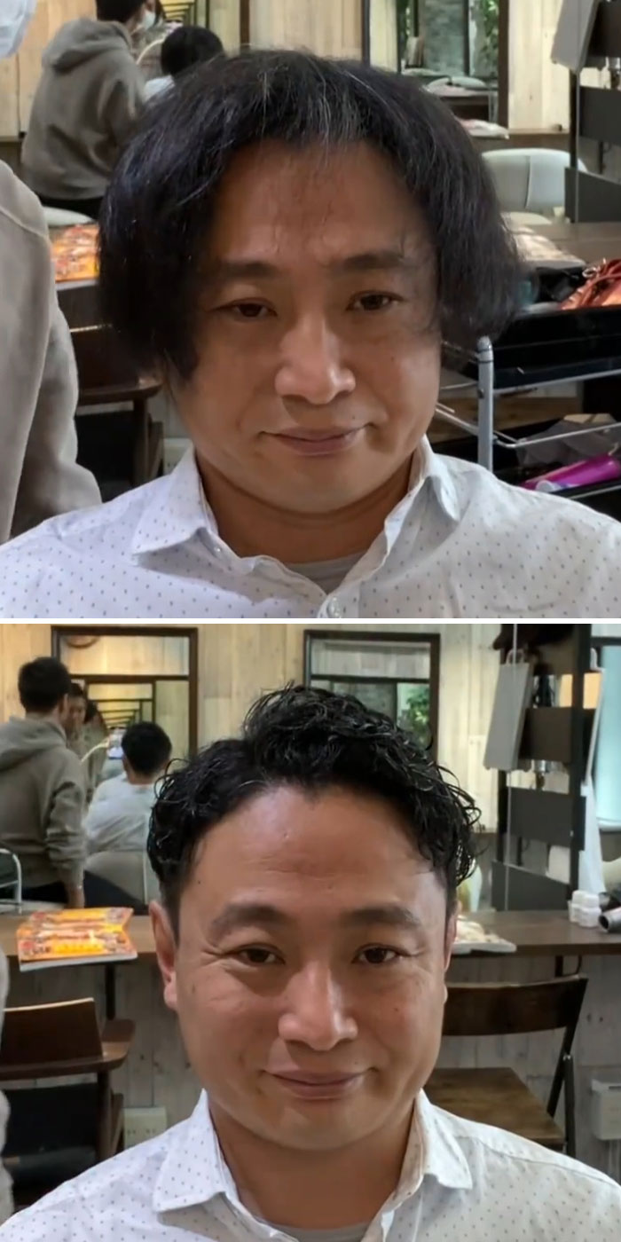 This Japanese Hairdresser Proves That Hairstyles Are Important By Giving People Makeovers (30 New Pics)