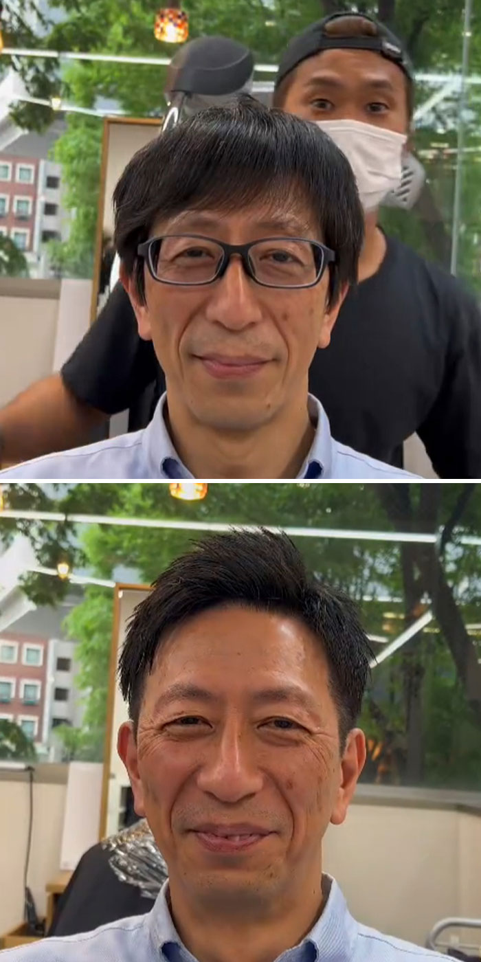 This Japanese Hairdresser Proves That Hairstyles Are Important By Giving People Makeovers (30 New Pics)