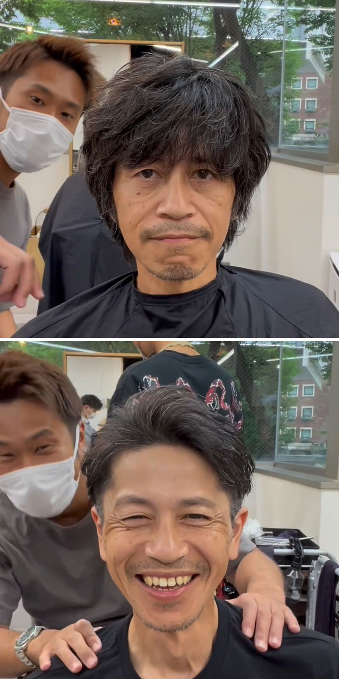 This Japanese Hairdresser Proves That Hairstyles Are Important By Giving People Makeovers (30 New Pics)