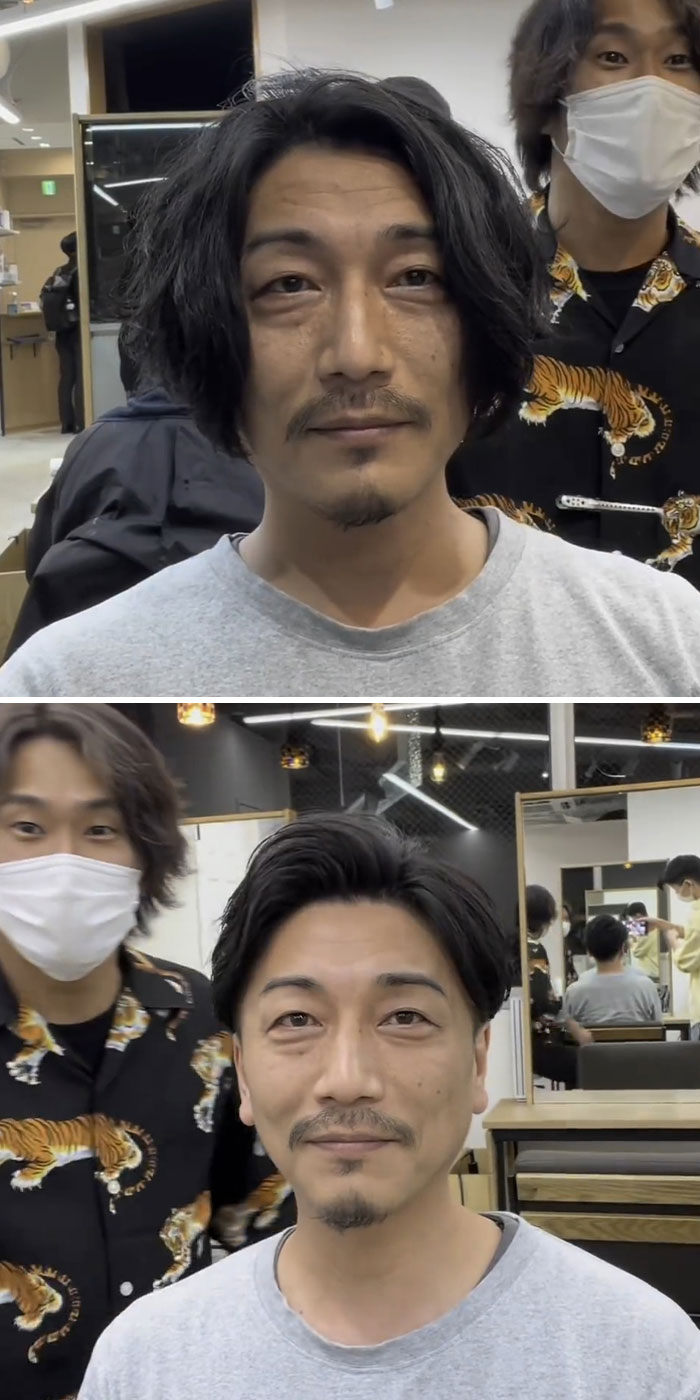 This Japanese Hairdresser Proves That Hairstyles Are Important By Giving People Makeovers (30 New Pics)