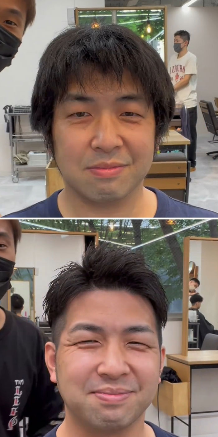 This Japanese Hairdresser Proves That Hairstyles Are Important By Giving People Makeovers (30 New Pics)