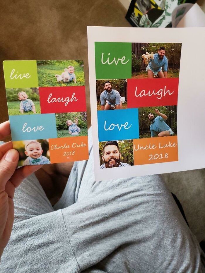 Mi amigo recibió una tarjeta de Navidad de su sobrino... Decidió copiarla y devolverla