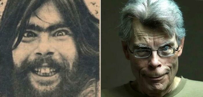 Steven King en los años 70 vs. Steven King en sus 70 años