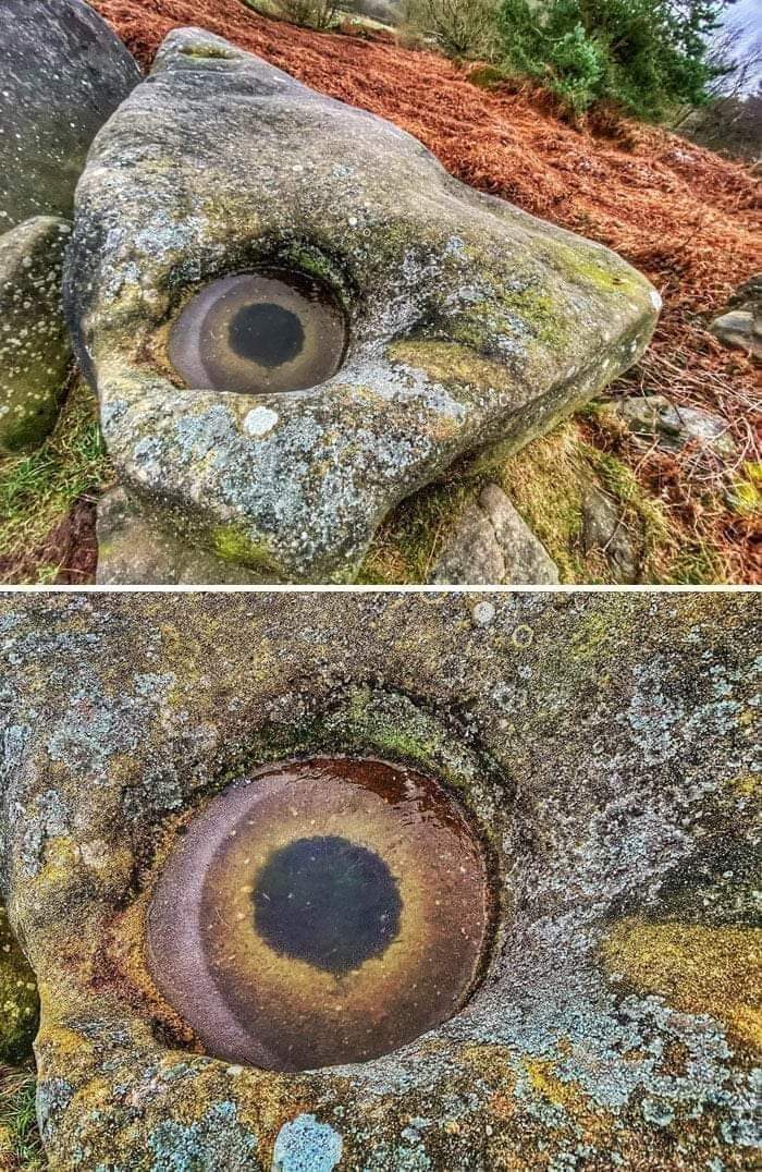 Parece como si un gigante de piedra estuviera despertando