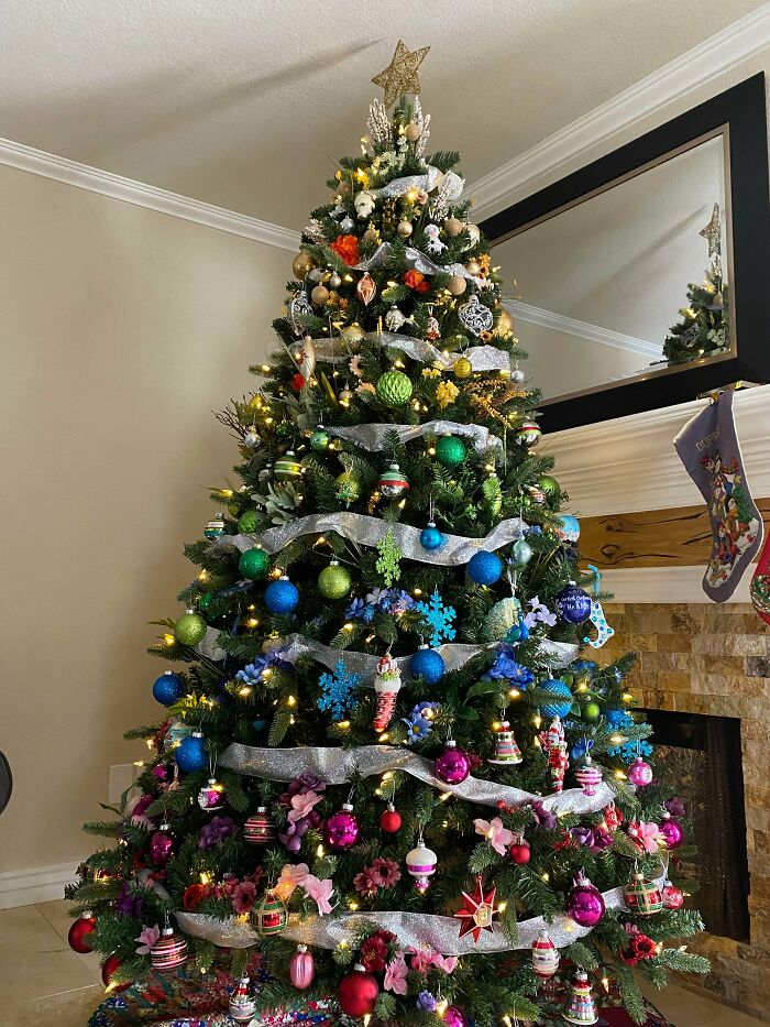 Mi árbol de Navidad arcoíris