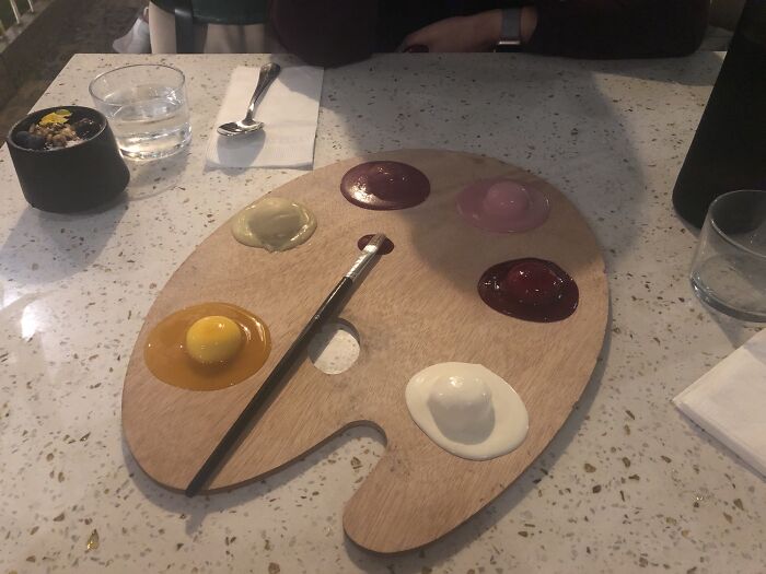 Tengo que admitirlo, eso fue bastante lindo (muestras de tarta de queso)
