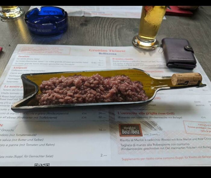 Arroz en una botella. ¡Salud!
