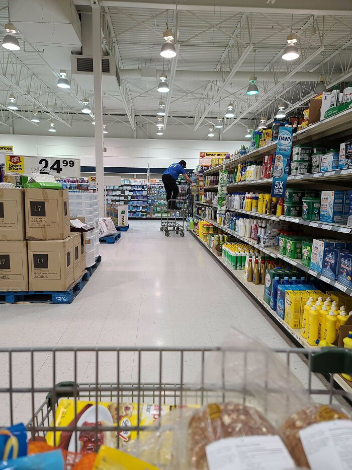 El supermercado local. Para rematar, las mascarillas son obligatorias
