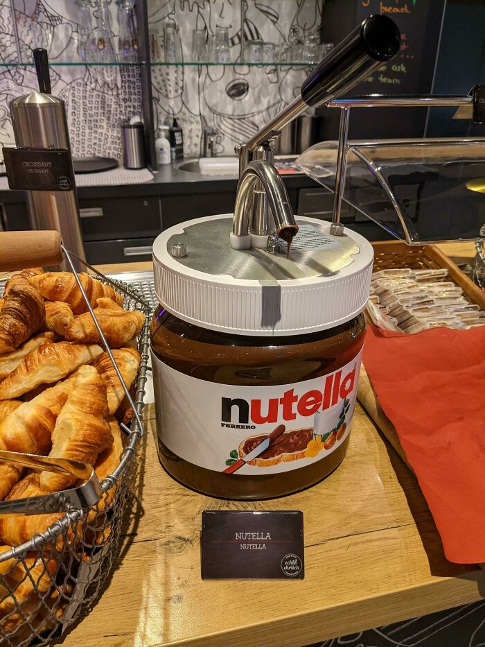 Mi hotel tiene un dispensador de Nutella 