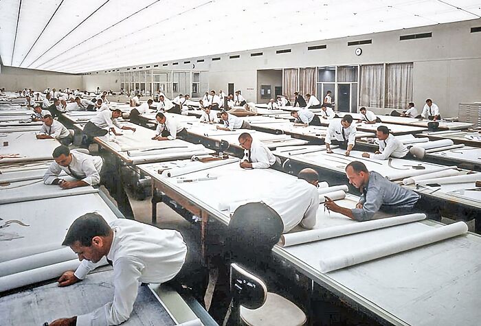 La vida en la oficina antes de la invención de Autocad y otros programas de dibujo