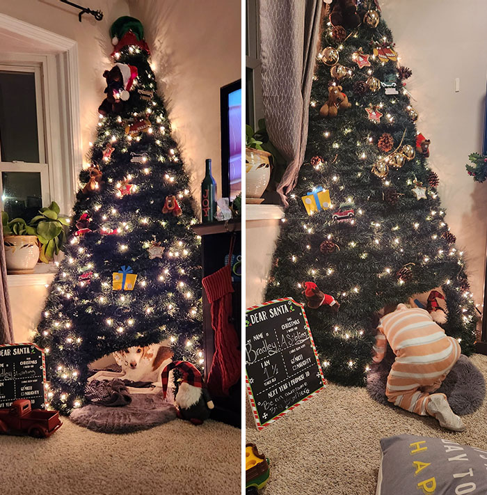 Fuerte de Navidad para niños y mascotas