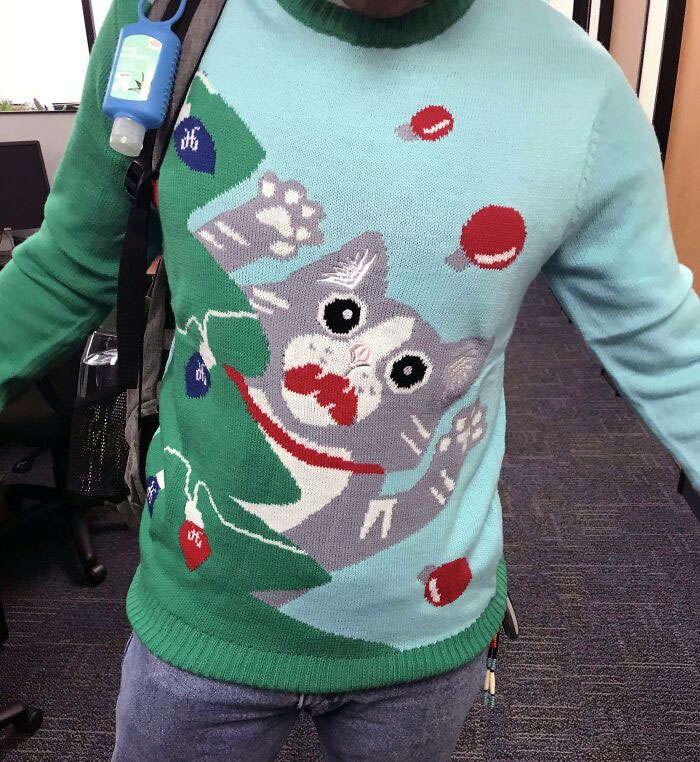 Suéter de Navidad de un amigo