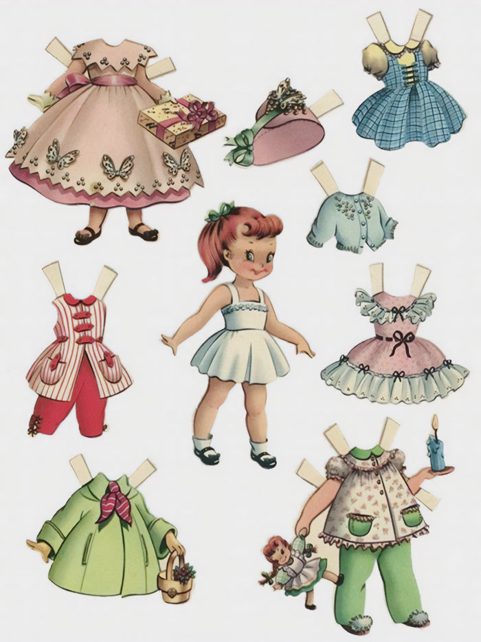 ¿Recuerdas estas muñecas de papel?