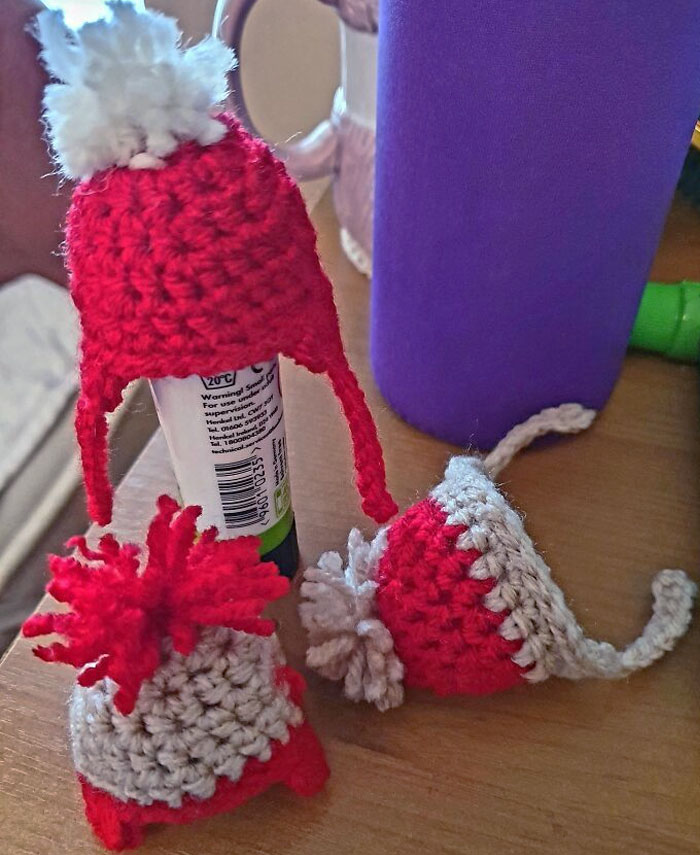 Regalo de Navidad para las gallinas que tiene mi cuñado 