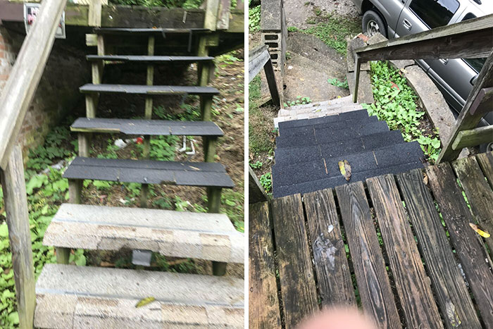 Tenía que publicar estos escalones increíbles que alguien reformó