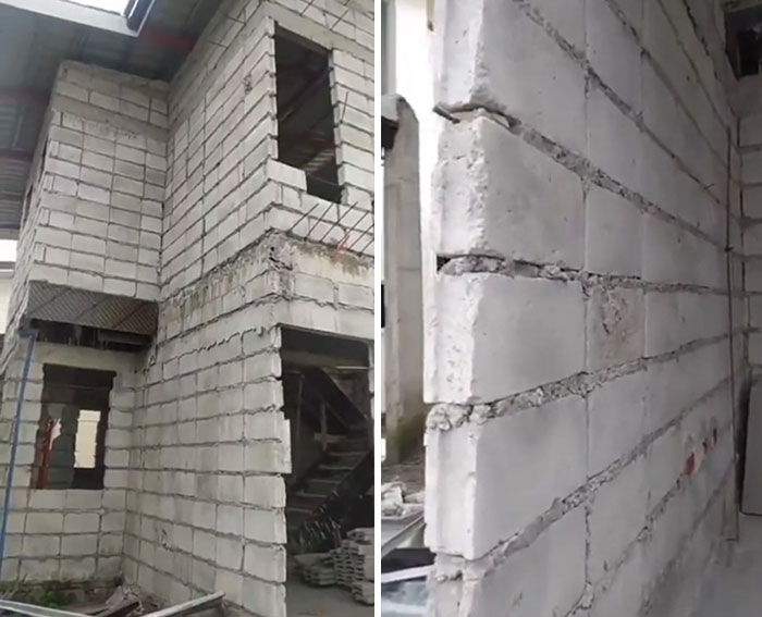 Tanto material y mano de obra desperdiciados