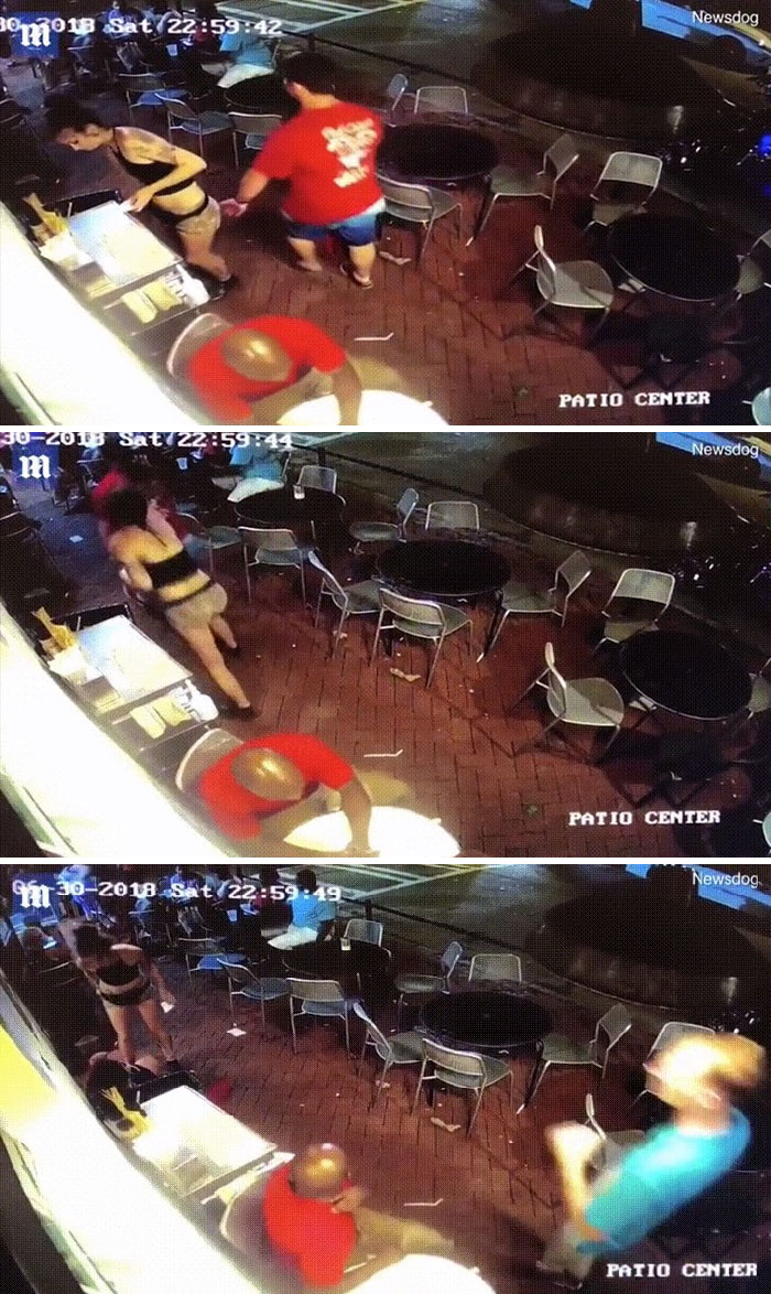 La camarera no se anda con tonterías en cuanto al acoso sexual