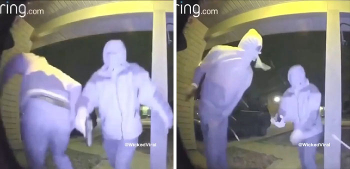 Un tipo se dispara en la pierna, intentando irrumpir en una casa