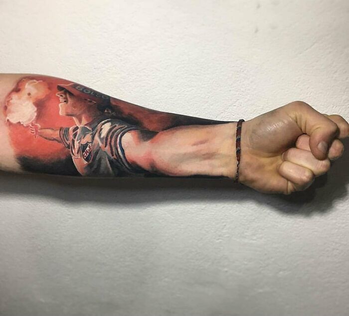 Este tatuaje de futbol