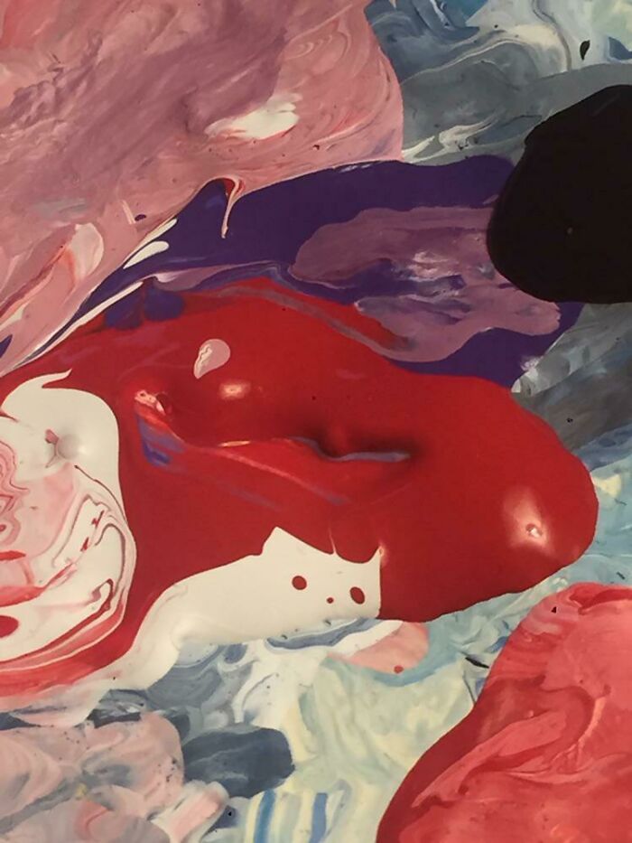 Encontré un gato en mi paleta de pintura