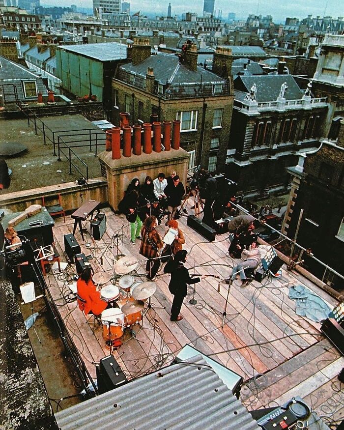 Concierto en la azotea de The Beatles en 1969
